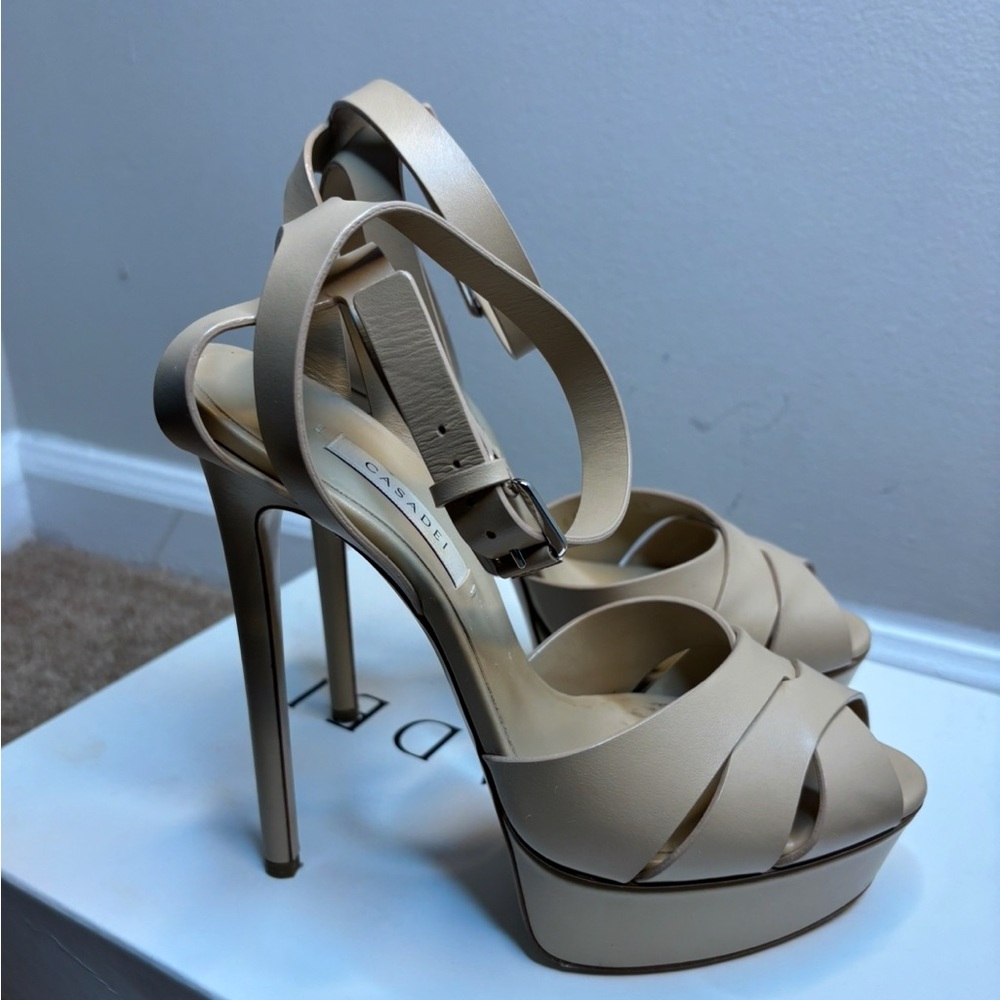 Casadei Flora Florence Skin Platform Heels